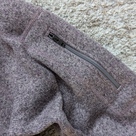 Patagonia better sweater 1/4 zip fleece lined pullover purple - Picture 5 of 8